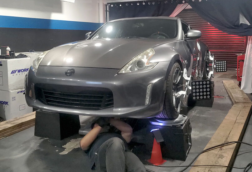 John on Nicolette's 370z Alignment