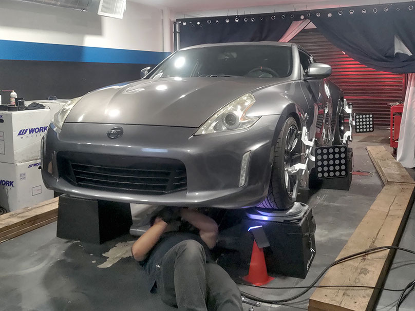 John on Nicolette's 370z Alignment