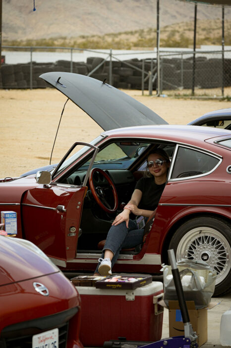 Emily in Tom's Z