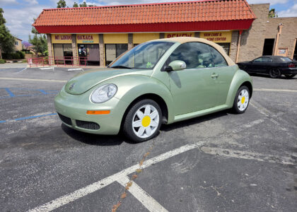 VW Beetle with Flower Wheels